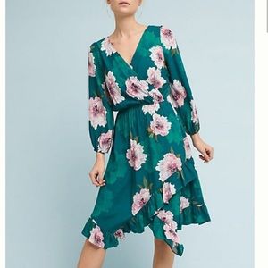 Plenty by Tracy Reese Green Floral Dress XS